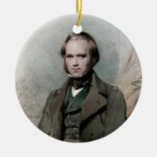 Junger Charles Darwin-Atheist eine Verzierung Keramik Ornament