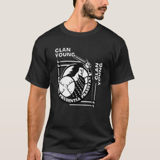 Junger Clan-Gälischer-Wahlspruch-Schwertkämpfer T-Shirt