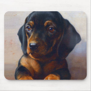 Junger Dachshund von Carl Reichert Mousepad