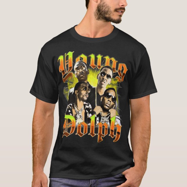 Junger Dolph Retro-Freund Freunde Freund T-Shirt (Vorderseite)