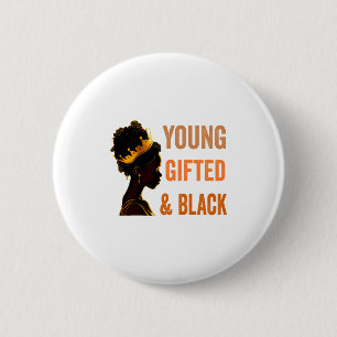 Junger Ed Black African American History Mädchen S Button