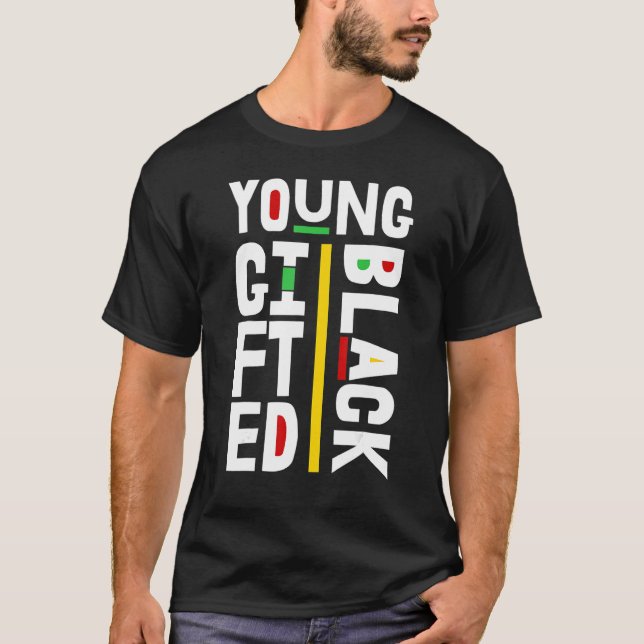 Junger ed und Schwarzer Geschichtsmonat Retro BLM  T-Shirt (Vorderseite)