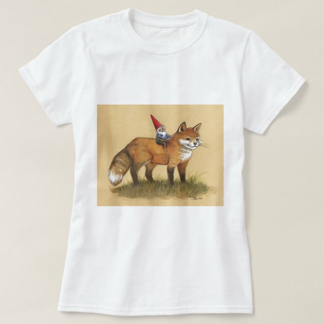 Junger Gnome und Fox T-Shirt (Design vorne)