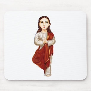 Junger Jesus Christus-übendes Yoga Mousepad
