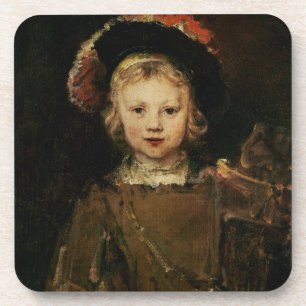 Junger Junge im extravaganten Kleid, c.1660 (Öl Getränkeuntersetzer