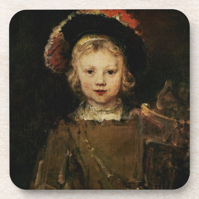 Junger Junge im extravaganten Kleid, c.1660 (Öl Getränkeuntersetzer (Vorderseite)