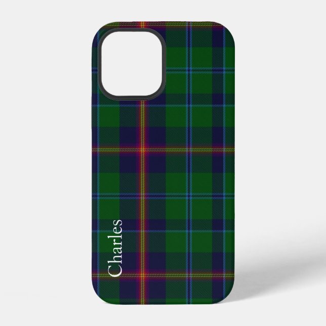 Junger Klassischer Tartan Karo iPhone Hülle (Rückseite)