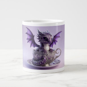 Junger Lila-Weißer Fairmont-Drache in einer Tasse