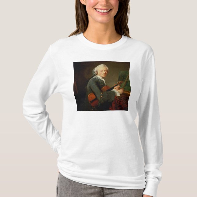 Junger Mann mit einer Violine T-Shirt (Vorderseite)