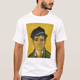 Junger Mann Vincent van Goghs   mit einem Hut, T-Shirt