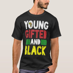 Junger Schwarzer Afrikanischer Stolz Schwarze Gesc T-Shirt