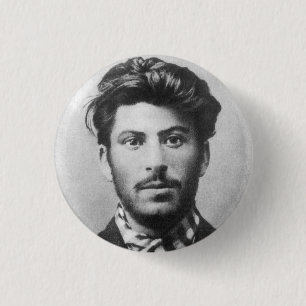 Junger Stalin Button