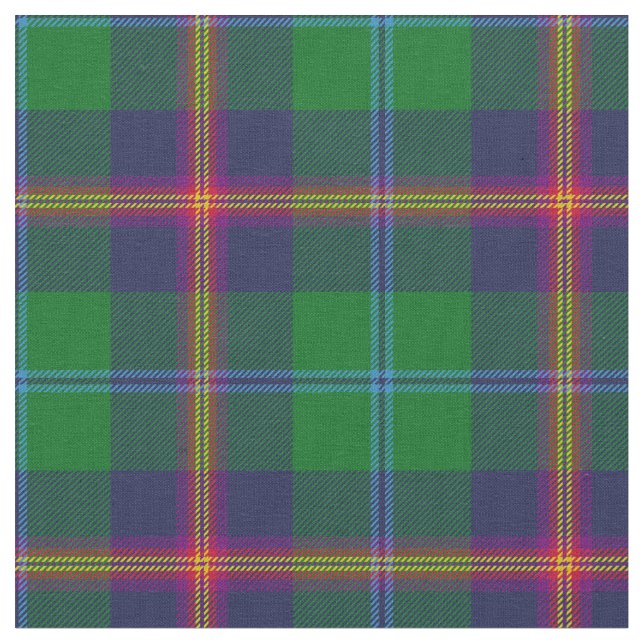 Junger Tartan-Druck Stoff (Nahaufnahme)