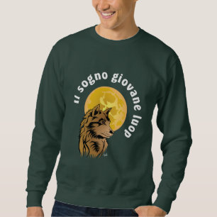 junger träumender Wolf Sweatshirt