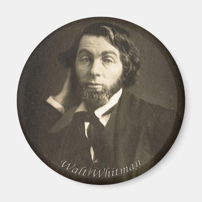 Junger Walt Whitman Magnet (Vorne)