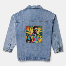 Jüngere hawaiianische Männer Jeansjacke