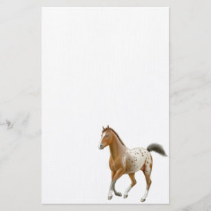 Junges Appaloosa-Pferdebriefpapier Briefpapier