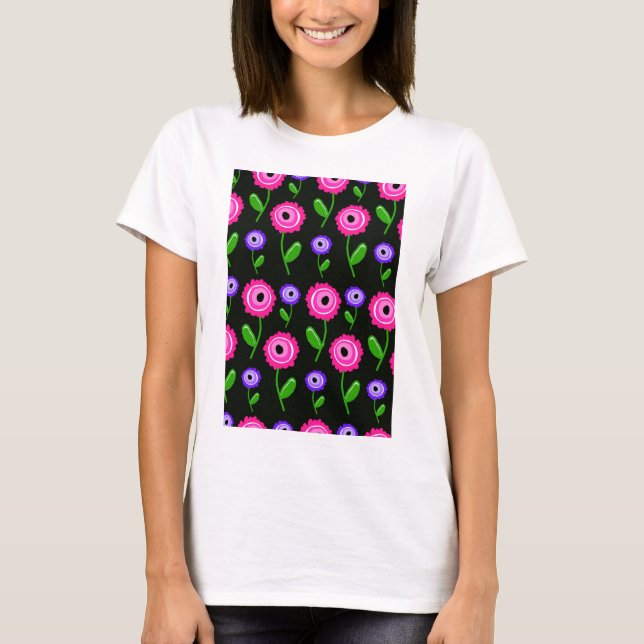 Junges Blumen T-Shirt (Vorderseite)