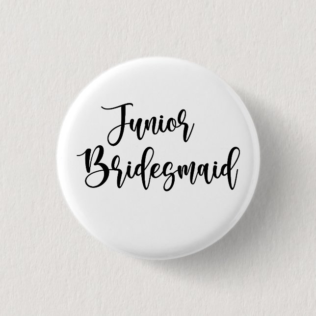Junges Brautjungfer Button (Vorderseite)