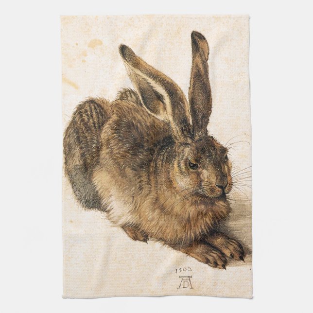 Junges Hase-Geschirrtuch Albrecht Durer Geschirrtuch (Vertikal)