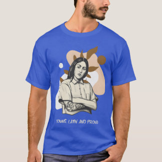 Junges Latein mit einem Latino-Stolz-Zitat Familie T-Shirt