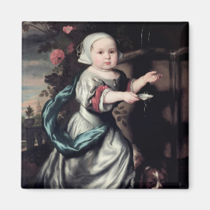 Junges Mädchen an einem Brunnen, 1662 Magnet