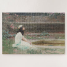 Junges Mädchen an einem Pool (von Herbert Draper)