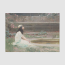 Junges Mädchen an einem Pool (von Herbert Draper)
