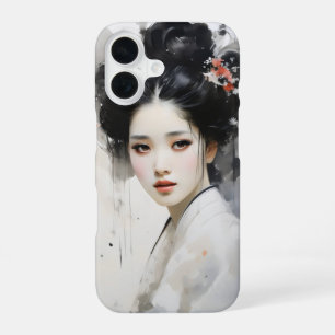 Junges Mädchen Geisha iPhone 16 Hülle