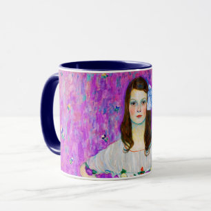 Junges Mädchen, Gustav Klimt Tasse