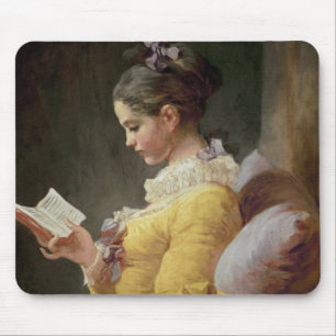 Junges Mädchen-Lesung, c.1776 Mousepad