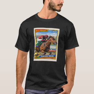 Junges Pferd auf ewig, Pferderennen, Del Mar, Sant T-Shirt