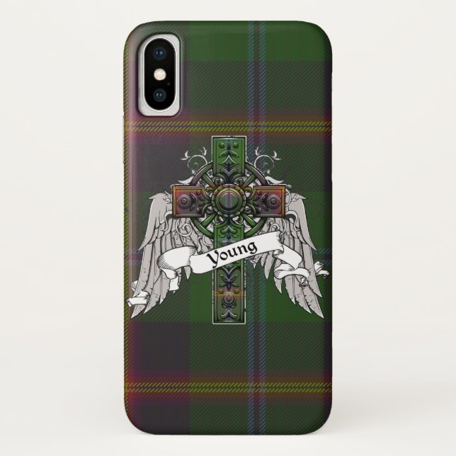 Junges Tartan-Kreuz Case-Mate iPhone Hülle (Rückseite)