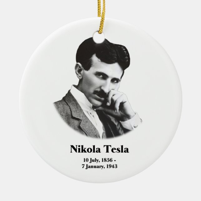Junges Tesla Keramikornament (Vorne)