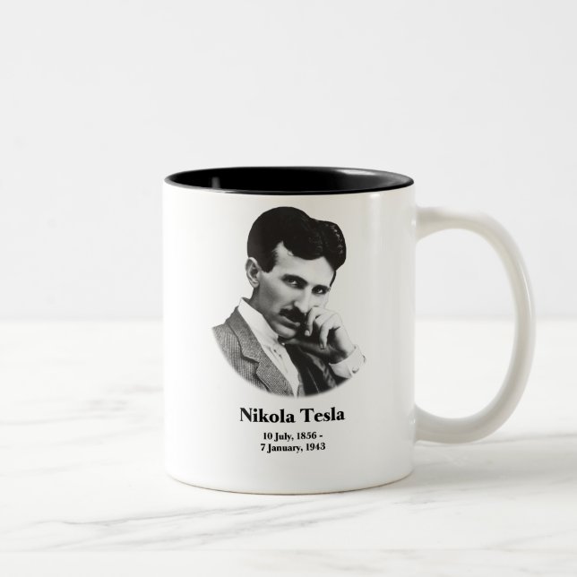Junges Tesla Zweifarbige Tasse (Rechts)