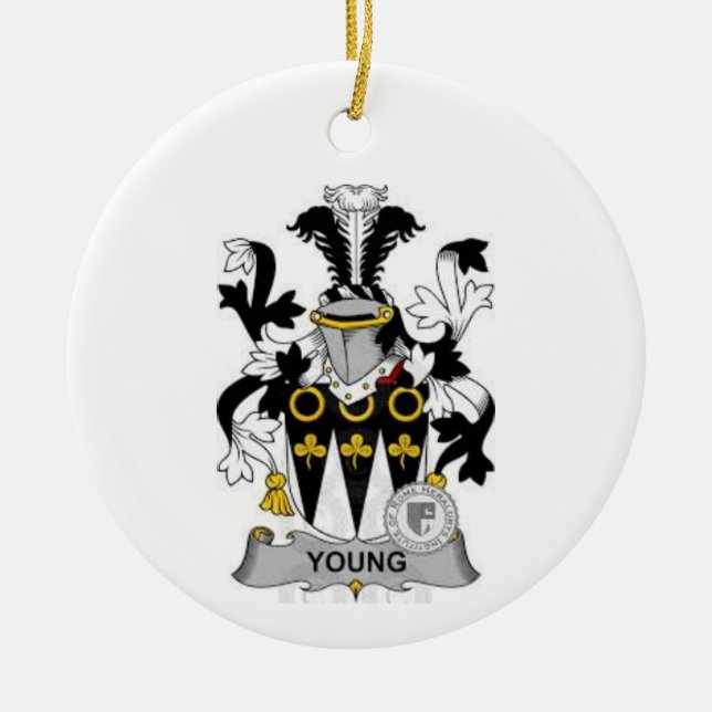 junges Wappen Keramik Ornament (Vorne)