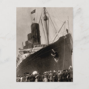 Jungfernfahrt der RMS Lusitania, 13. September 190 Postkarte