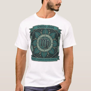 Jungfrau 2026 Zodiac Heilige Geometrie – Erde Zeic T-Shirt