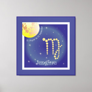 Jungfrau 23. August bis 23. September Leinwand