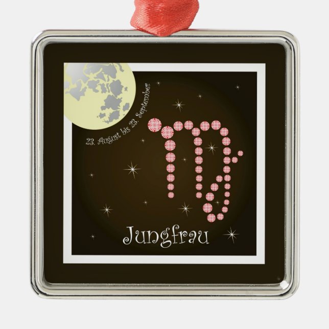 Jungfrau 23. August bis 23. September Ornament (Vorne)