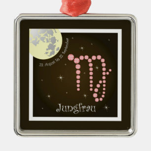 Jungfrau 23. August bis 23. September Ornament Aus Metall