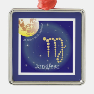 Jungfrau 23. August bis 23. September Ornament Aus Metall