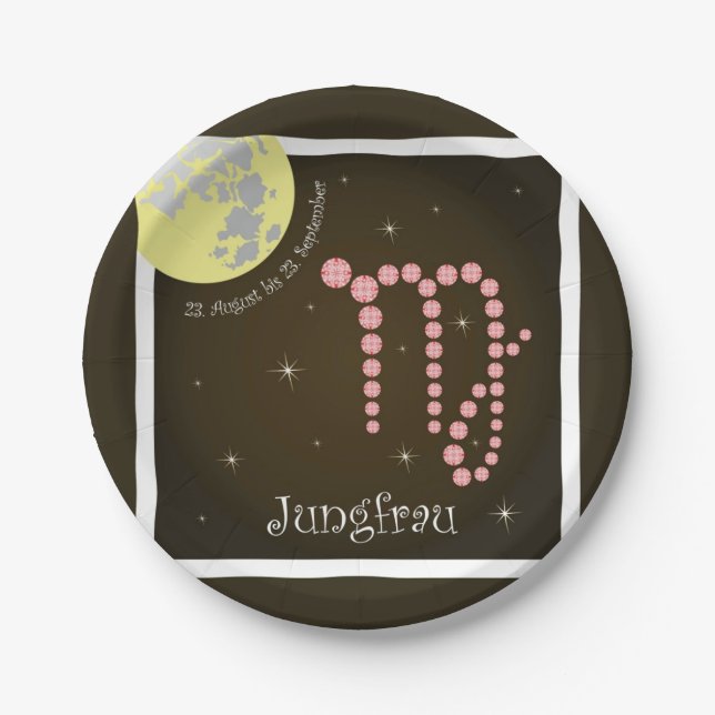 Jungfrau 23. August bis 23. September / Teller (Vorderseite)
