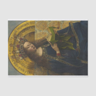 Jungfrau begeistert, das Gent-Altarpiece Seidenpapier