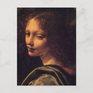 Jungfrau der Felsen - Engel Postkarte