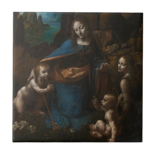 Jungfrau der Felsen Fliese