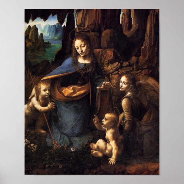 Jungfrau der Felsen Poster (Vorne)