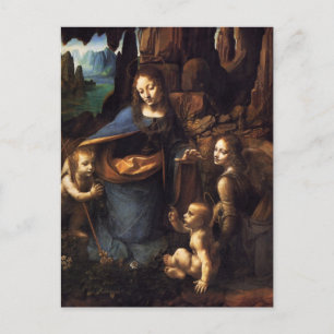 Jungfrau der Felsen Postkarte