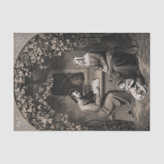 Jungfrau der Heiligen Familie Mary Saint Joseph Je Seidenpapier (Vorderseite)