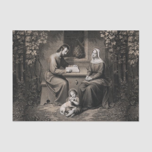 Jungfrau der Heiligen Familie Mary Saint Joseph Je Seidenpapier (Vorderseite)